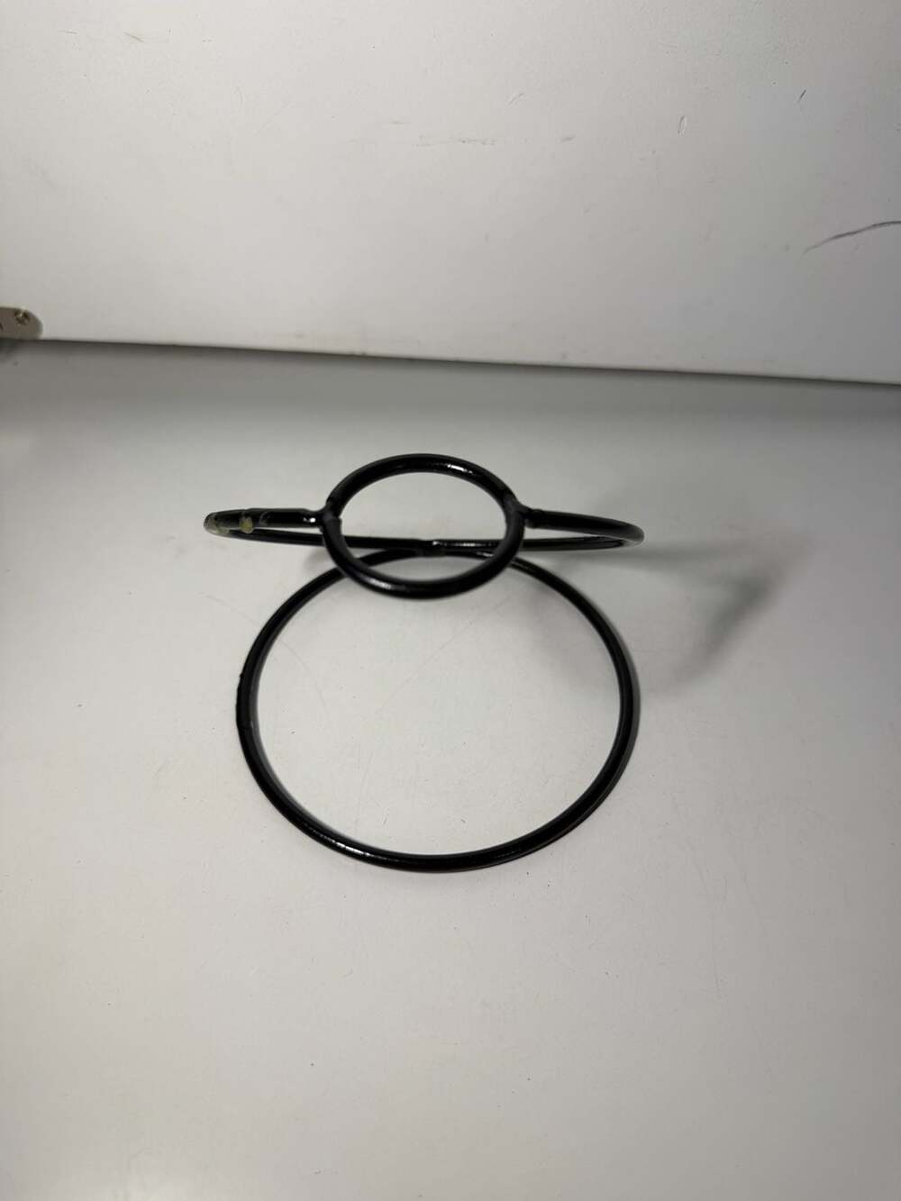 Matte Black Metal Towel Ring